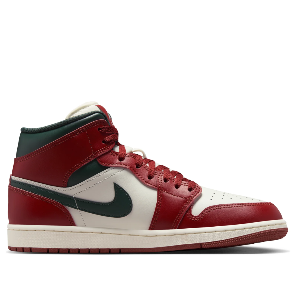 Jordan 1 Mid Redstone Midnight Green