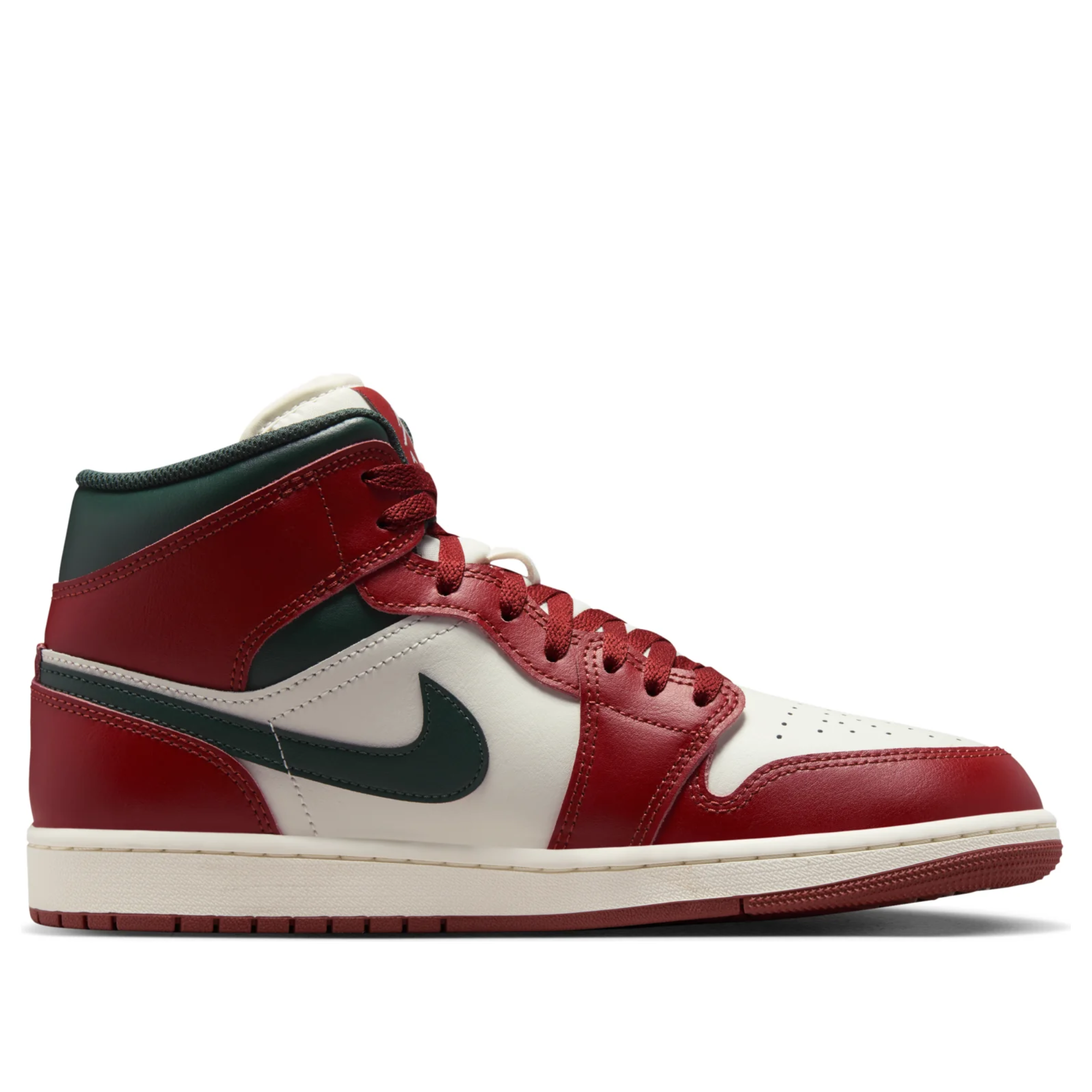 Jordan 1 Mid Redstone Midnight Green