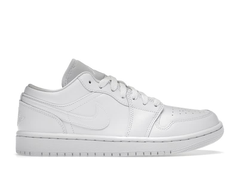 Jordan 1 Low Triple White (2022) (Women's)