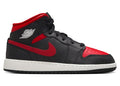Jordan 1 Mid Black Summit White Varsity Red (GS)
