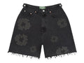 Denim Tears Mono Cotton Wreath Denim Shorts Black