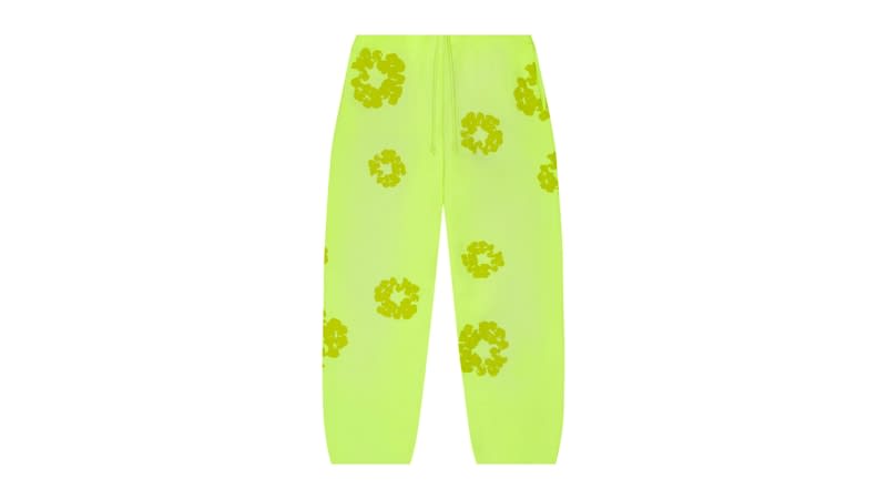 Denim Tears Mono Cotton Wreath Sweatpants Neon Green