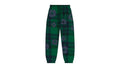Denim Tears Plaid Cotton Wreath Sweatpants Green