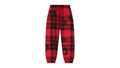 Denim Tears Plaid Cotton Wreath Sweatpants Red