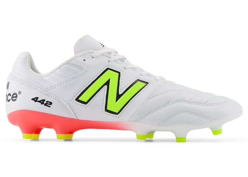 New Balance 442 Pro FG v2 White Energy Red Hi-Lite