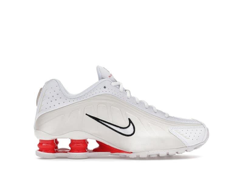 Nike Shox R4 White Phantom Picante Red (GS)